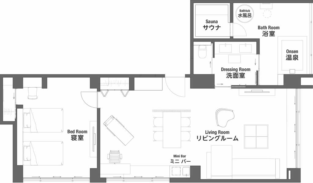 フォレストビュースイート 將：平面図